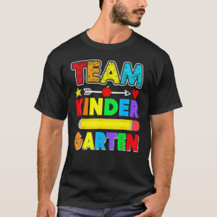 Camiseta Team Kindergarten Teacher Apple Student Kids Back