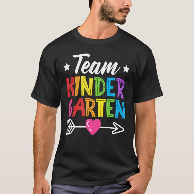 Camiseta Team Kindergarten Teacher Student Kids Back To Sch (Anverso)