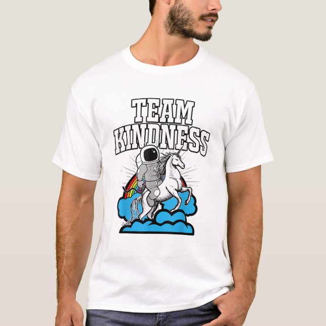 Camiseta Team Kindness Shirt - Choose Kind tshirt - Unicorn (Anverso)