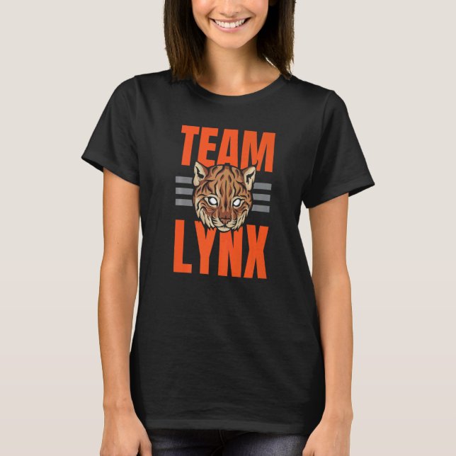 Camiseta Team Lynx Animal Keeper Zookeeper Wildlife Bobcat (Anverso)