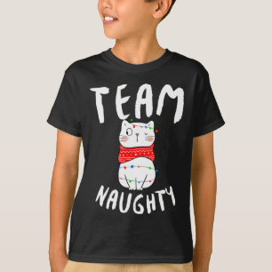Camiseta Team Naughty Navidades familiares divertidos que c