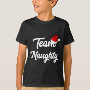 Camiseta Team Naughy Nice Funny Navidades de vacaciones San