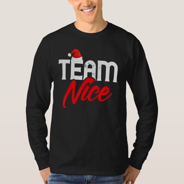 Camiseta Team Nice   Couple Matching Outfit Team Naughty (Anverso)