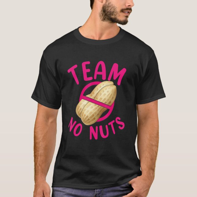Camiseta Team No Nuts Gender Reveal Matching Family Boys Gi (Anverso)