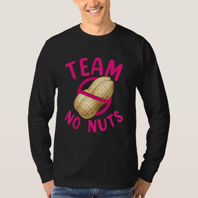 Camiseta Team No Nuts Gender Reveal Matching Family Boys Gi (Anverso)