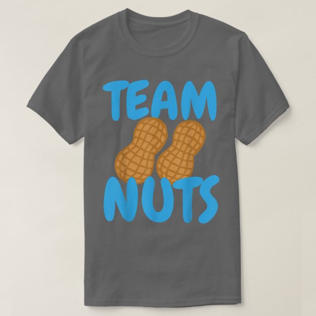 Camiseta Team Nuts Gender Reveal Boy Matching Family Baby P (Diseño del anverso)