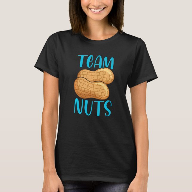 Camiseta Team Nuts Gender Reveal Party Baby Announcement Te (Anverso)