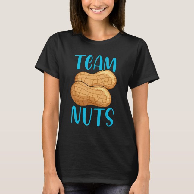 Camiseta Team Nuts Gender Reveal Party Baby Announcement Te (Anverso)