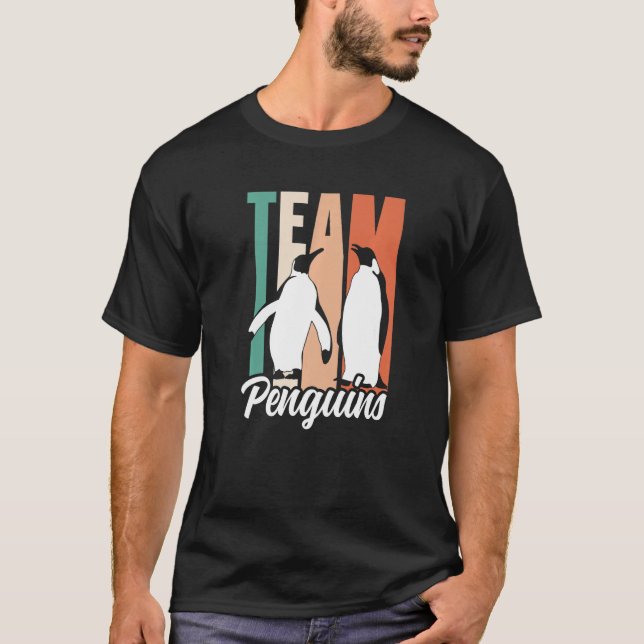 Camiseta Team Penguins Lover Animal Cute Penguin Premium (Anverso)