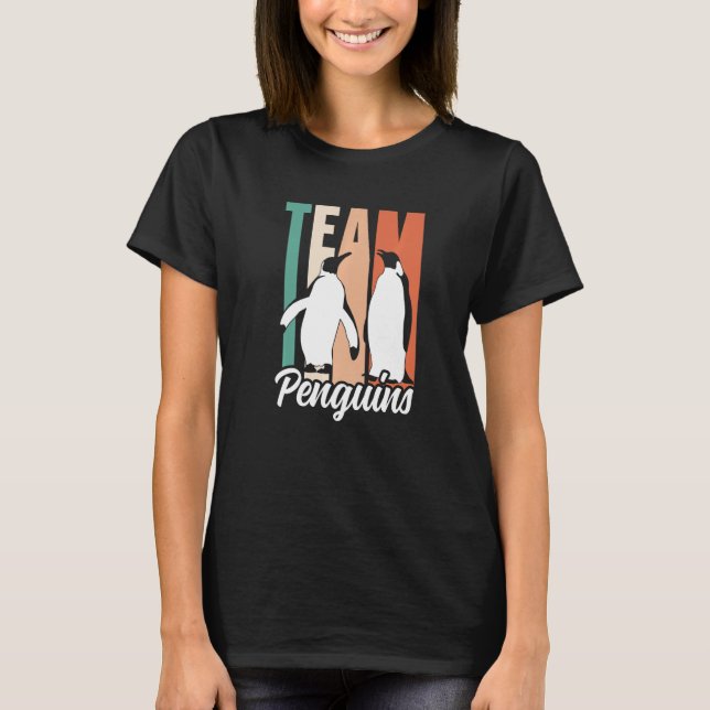 Camiseta Team Penguins Lover Animal Cute Penguin Premium (Anverso)