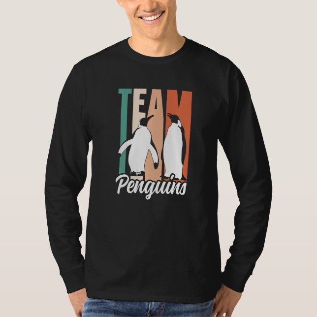 Camiseta Team Penguins Lover Animal Cute Penguin Premium (Anverso)