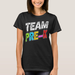Camiseta Team Pre K Actividades Edificio Retro Estudiante A