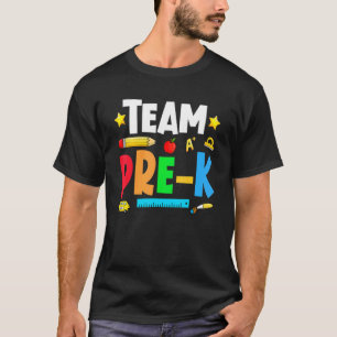 Camiseta Team Pre K Back To School First Day Of School