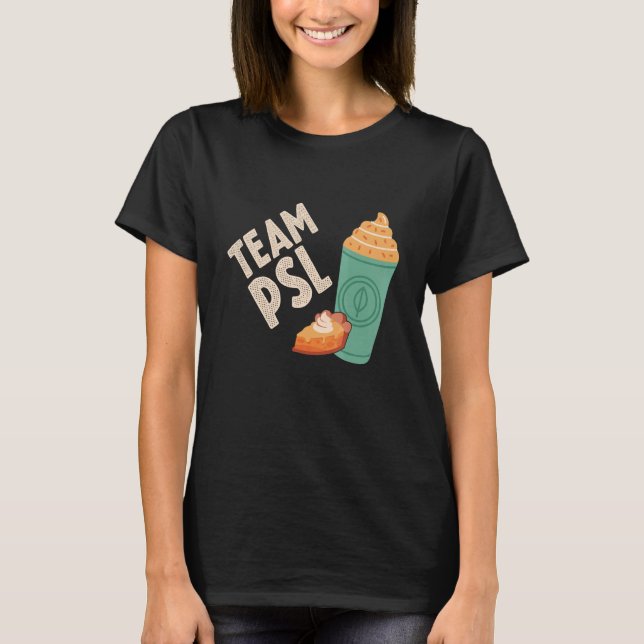 Camiseta Team Pumpkin Spice Latte Fall Autumn Family Thanks (Anverso)