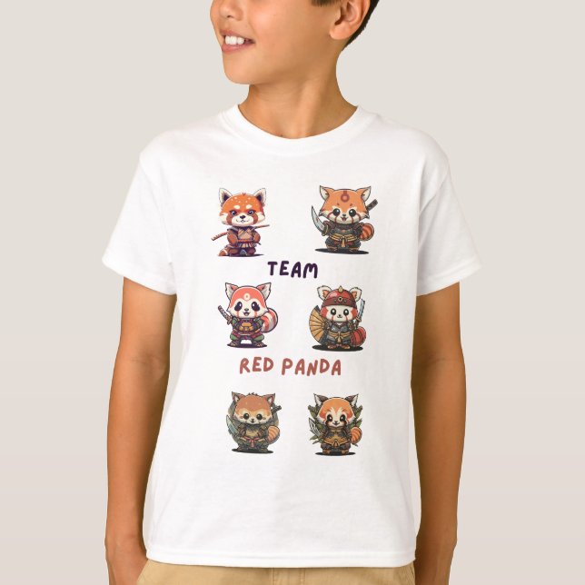Camiseta Team Red Panda Samauri (Anverso)