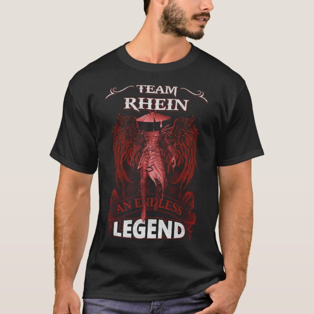 Camiseta Team RHEIN - Una LEYENDA infinita (Anverso)