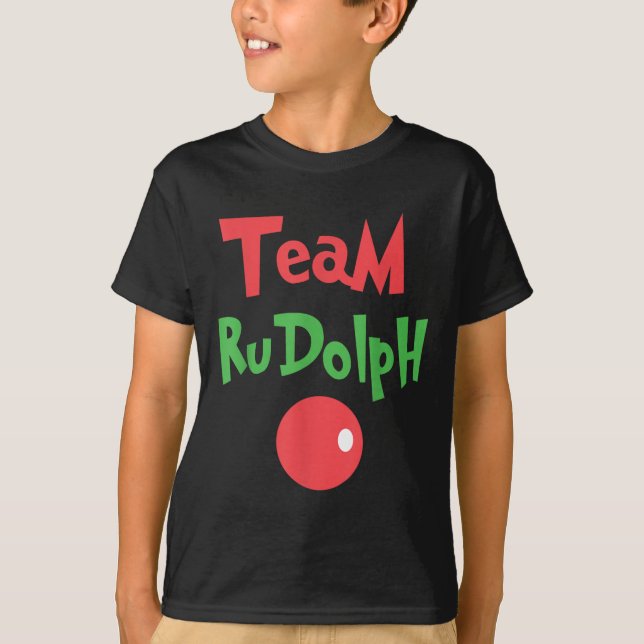 Camiseta Team Rudolph - Rudolph The Red Nose Reindeer  (Anverso)