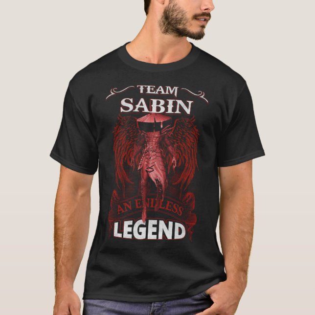 Camiseta Team SABIN - Una LEYENDA interminable (Anverso)