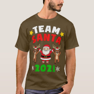 Camiseta Team Santa 2021 Christmas Pajamas Family Santa Kid