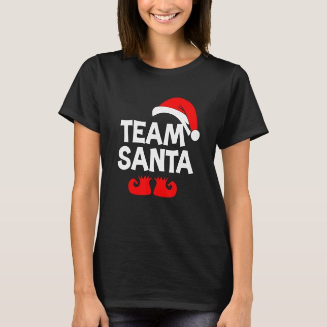 Camiseta Team Santa Christmas Squad Family Matching Pajama  (Anverso)