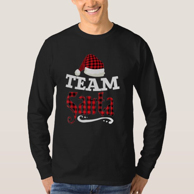 Camiseta Team Santa Family Group Matching Christmas Pajama  (Anverso)