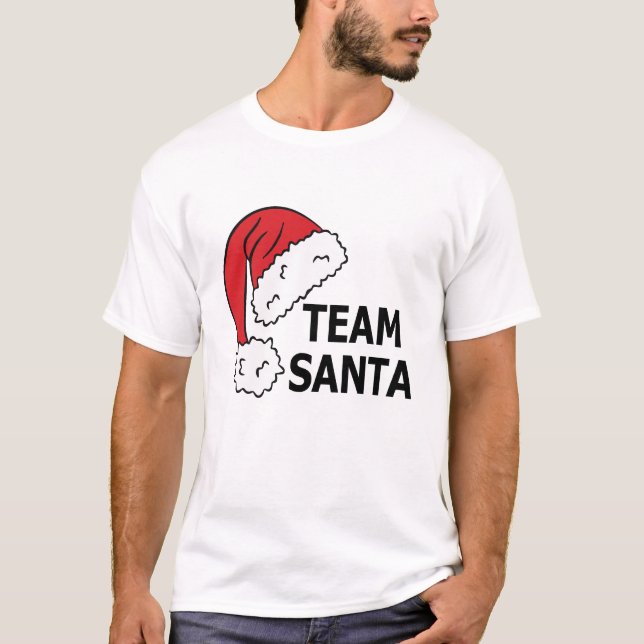 Camiseta Team Santa, Navidad (Anverso)
