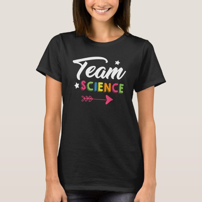Camiseta Team Science Nerd Geek School Boy Girl Classroom C (Anverso)
