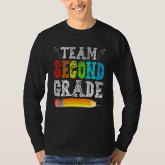 Camiseta Team Second Grade Back To School First Day Of Scho