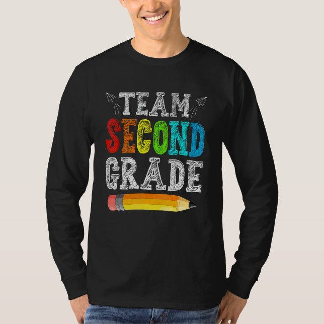 Camiseta Team Second Grade Back To School First Day Of Scho (Anverso)