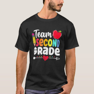 Camiseta Team Second Grade Hello 2nd Grade Back To School T