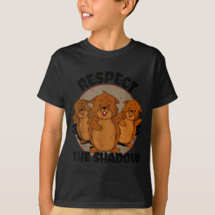 Camiseta Team Shadow Crew Día de la Marmota Respeta la Somb