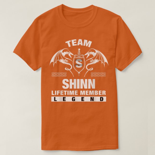 Camiseta Team SHINN Lifetime Member Gifts  (Diseño del anverso)