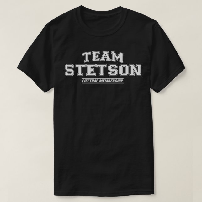 Camiseta Team Stetson Orgulloso apellido, regalo de apellid (Diseño del anverso)