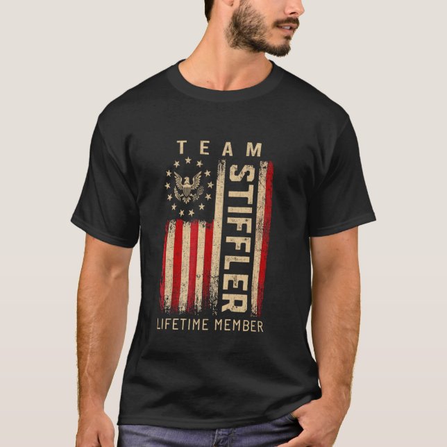 Camiseta Team STIFFLER Lifetime Member American Flag (Anverso)