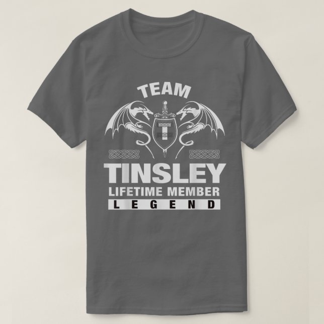 Camiseta Team TINSLEY Lifetime Member Gifts (Diseño del anverso)