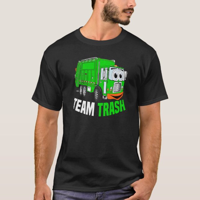 Camiseta Team Trash Garbage Truck Recycling Garbage Day Tra (Anverso)