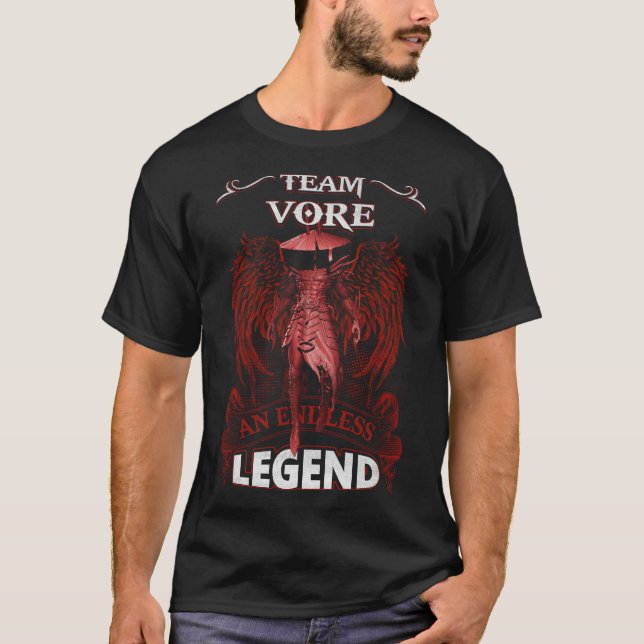 Camiseta Team VORE - Una LEYENDA infinita (Anverso)