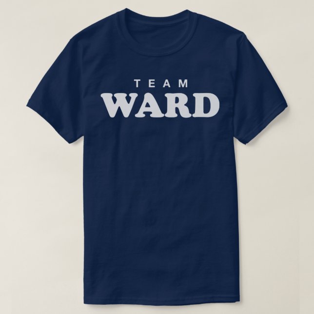 Camiseta Team Ward Personalized Surname Bride Groom Family  (Diseño del anverso)
