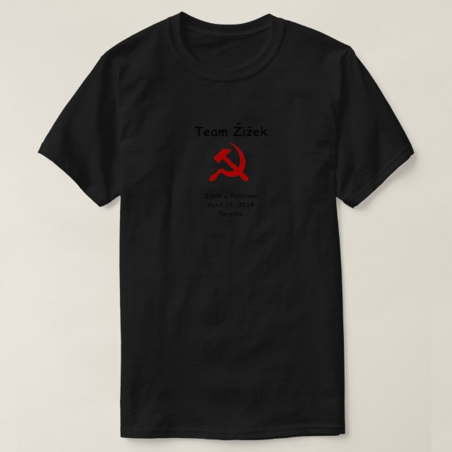 Camiseta Team Zizek (Diseño del anverso)