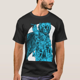 Camiseta #Teamb3ar - Azul del oso del campo de batalla