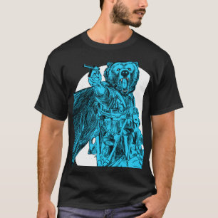 Camiseta #Teamb3ar - Azul del oso del campo de batalla