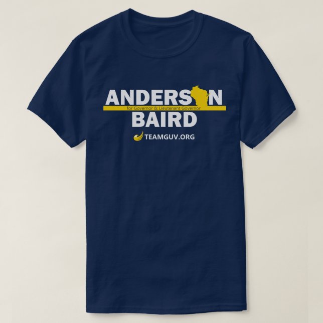 Camiseta TeamGuv - Anderson/Baird (Diseño del anverso)