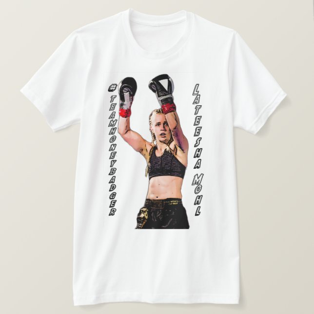 Camiseta #teamhoneybadger (Muay Thai) (Anverso del diseño)