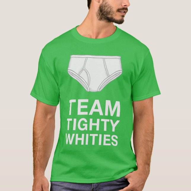 Camiseta Teamighty Whities for Men Funny White Briefs Retro (Anverso)