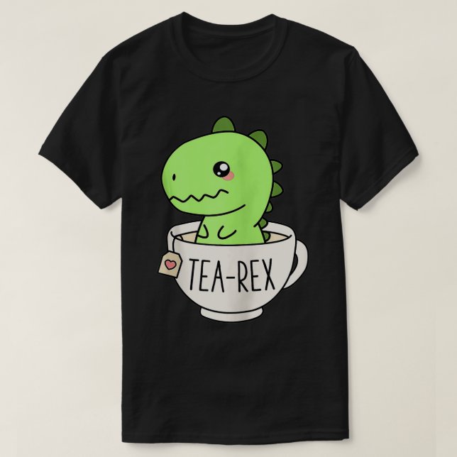 Camiseta TeaRe Cute TRe Dinosaur Kawaii Divertido Dino Pun  (Diseño del anverso)