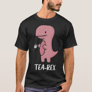 Camiseta TeaRex Cute TRex Dinosaur Kawaii Funny Dino Pun_1