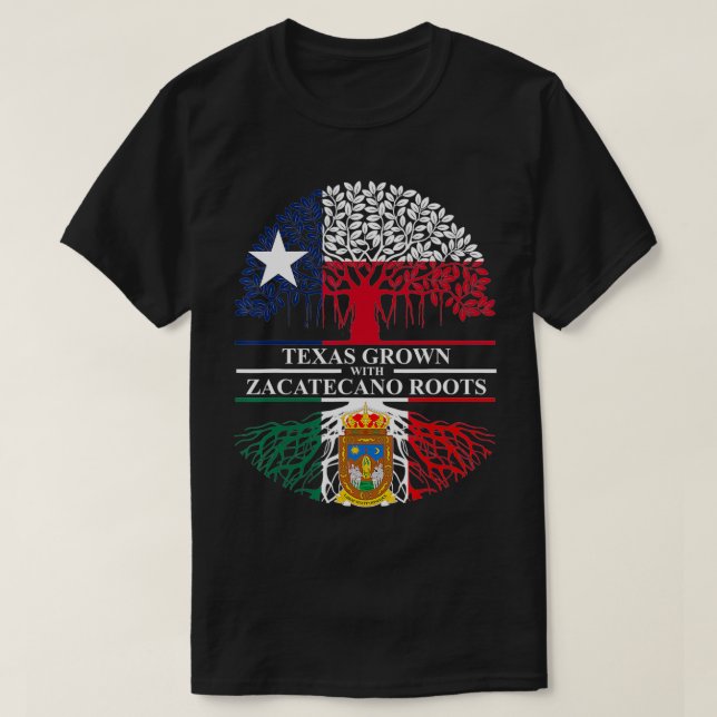 Camiseta Teas cultivados con raíces de Zacatecano raíces de (Diseño del anverso)