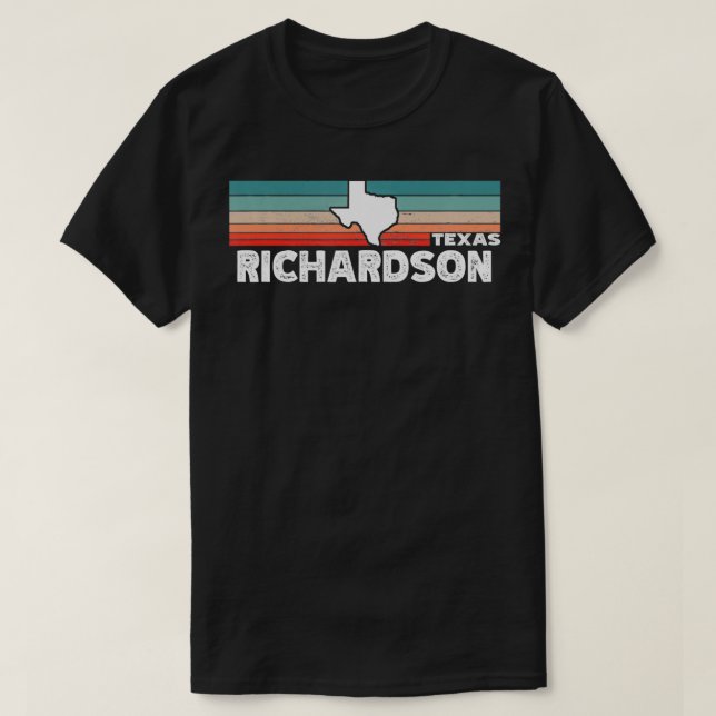 Camiseta Teas nativas de turismo de la época retro Richards (Diseño del anverso)