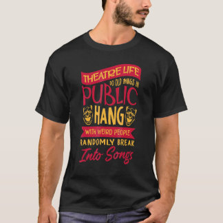 Camiseta Teatro Actor Drama Entretenimiento Radio