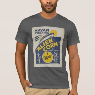 Camiseta Teatro Alien Corn Vintage publicitario Broadside